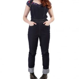 Collective Denim Sweetheart line Overalls